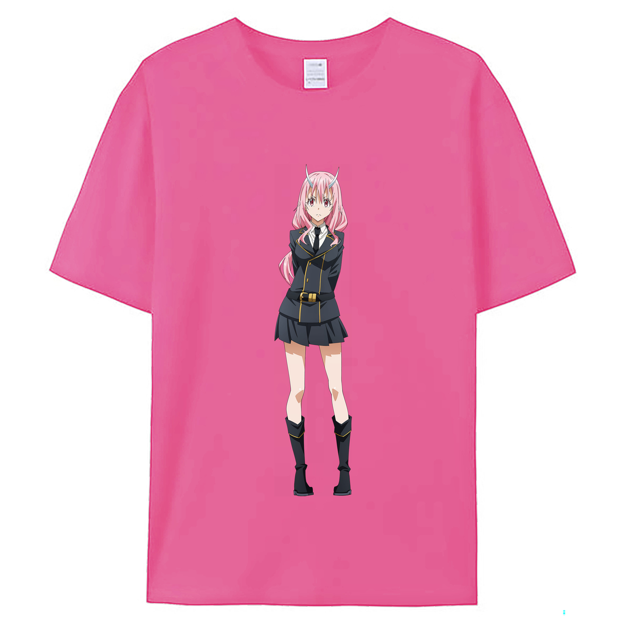 （画像用） 転スラ Regarding Reincarnated to Slime レディースカジュアルプリントTシャツ（綿100％）